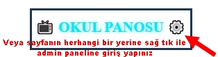 Admin Paneline Giriş